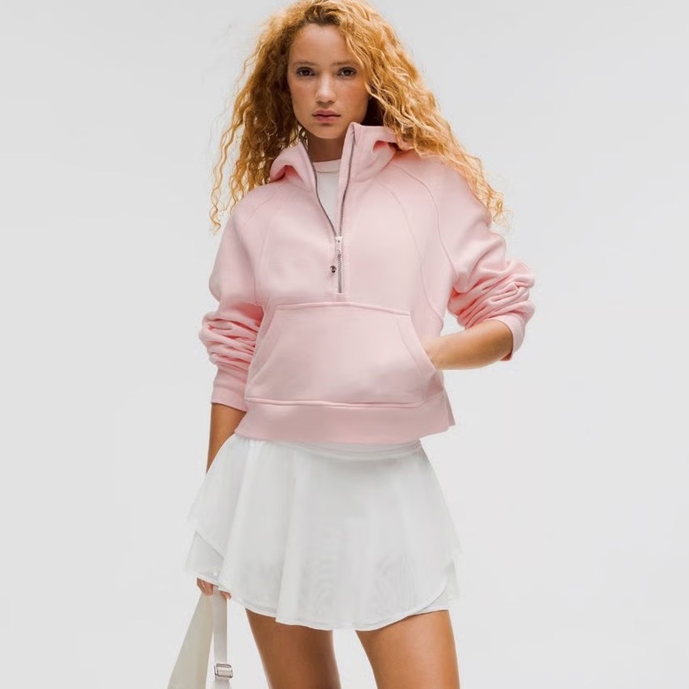 🍓 Strawberry Milkshake Lululemon Oversized Scuba Half Zip 🍓